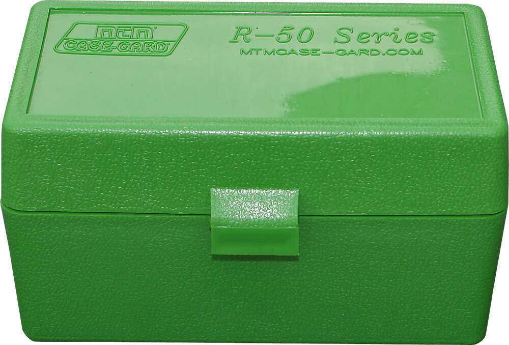 Misc. Accessories MTM Case Gard 4.50" 50 SER MED RIFLE AMMO BOX 50RD - GREEN